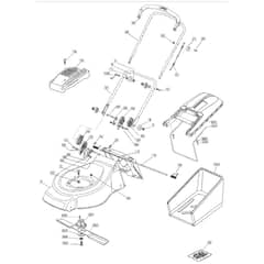 46 HP - 2004 - 23-3581-73 - Mountfield Rotary Mower Handle Diagram