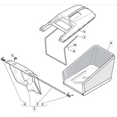 46 HP H - 2006 - 294484033/MO6 - Mountfield Rotary Mower Grass Bag Diagram