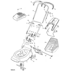 46 PD - 2003 - 23-3681-72 - Mountfield Rotary Mower Upper Handle Diagram