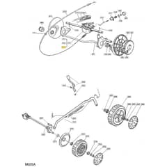 46 PD - 2003 - 23-3681-72 - Mountfield Rotary Mower Wheels Diagram