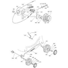 46 PD - 2004 - 23-3681-73 - Mountfield Rotary Mower Wheels Diagram