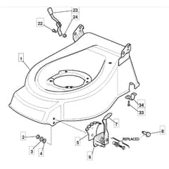 46 PD - 2005 - 294485023/MOU - Mountfield Rotary Mower Deck Diagram