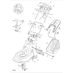 46 PD ES - 2003 - 23-3698-72 - Mountfield Rotary Mower Handle Diagram