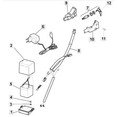 46 PD ES - 2005 - 294485923/MOU - Mountfield Rotary Mower Electric Start Diagram