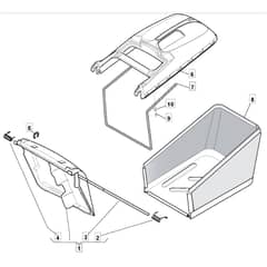 46 PD ES - 2005 - 294485923/MOU - Mountfield Rotary Mower Grass Bag Diagram
