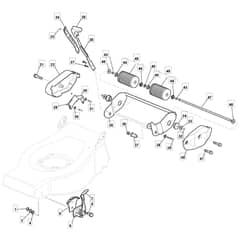 46 R HP - 2006 - 294486043/MO6 - Mountfield Rotary Mower Roller Assembly Diagram