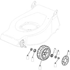 46 R HP - 2006 - 294486043/MO6 - Mountfield Rotary Mower Wheels Diagram