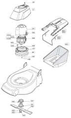 46 R PD EL - 2006 - 23-3768-75 - Mountfield Rotary Mower Blade Diagram