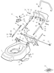 46 R PD EL - 2006 - 23-3768-75 - Mountfield Rotary Mower Main Assembly Diagram