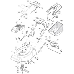 46 R PD ES - 2003 - 23-3798-72 - Mountfield Rotary Mower Grass Bag Diagram