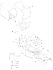 Hayter Osprey 46 - 610A (318000001 - 318999999) - Deck - Grass Bag Assembly