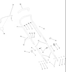 Hayter Osprey 46 - 610A (400000000 - 999999999) - Handle Bar - Controls Assembly