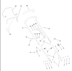 Hayter Osprey 46 - 611A (400000000 - 999999999) - Handle Bar - Controls Assembly