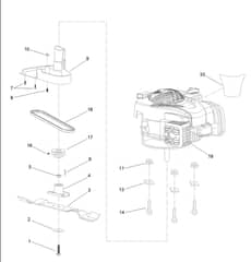Hayter Osprey 46 - 611B (319000001 - 319999999) - Engine - Blade Assembly