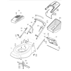 46R HP - 2003 - 23-3381-72 - Mountfield Rotary Mower Chassis Diagram