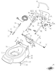 46R HP - 2005 - 294480673 - Mountfield Rotary Mower Handle Diagram