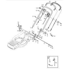 480R - 2004 - 12-5704-81 - Mountfield Rotary Mower Handle Diagram