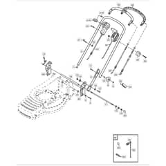 480R - 2003 - 12-5786-80 - Mountfield Rotary Mower Handle Diagram