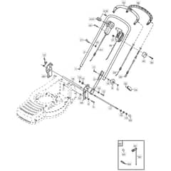 480R - 2004 - 12-5786-81 - Mountfield Rotary Mower Handle Diagram