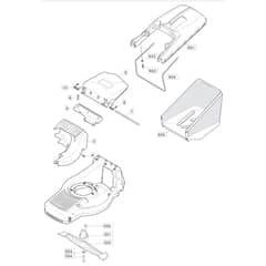 480R - 2006-2007 - 292505023/MOR - Mountfield Rotary Mower Blade Diagram