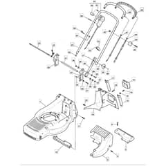 480R - 2006-2007 - 292505023/MOR - Mountfield Rotary Mower Upper Handle Diagram