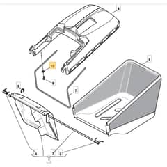 480R - 2006 - 292505043/MO6 - Mountfield Rotary Mower Grass Bag Diagram