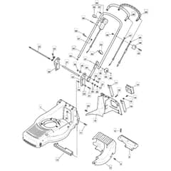 480R - 2006 - 292505043/MO6 - Mountfield Rotary Mower Upper Handle Diagram