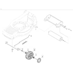 480R - 2006 - 292505043/MO6 - Mountfield Rotary Mower Wheels Diagram
