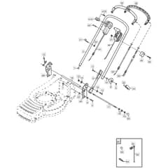 480R ES - 2004 - 12-5798-81 - Mountfield Rotary Mower Handle Diagram