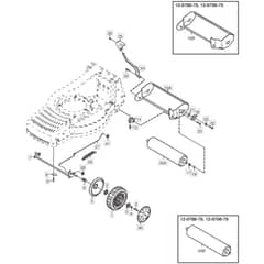 480R ES - 2004 - 12-5798-81 - Mountfield Rotary Mower Wheels Diagram