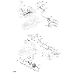 480R ES - 2005 - 12-5798-82 - Mountfield Rotary Mower Wheels Diagram