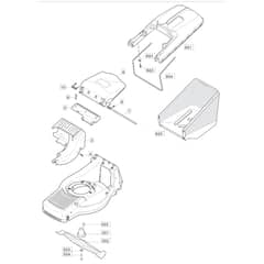 480R ES - 2006-2007 - 292505523/MOR - Mountfield Rotary Mower Blade Diagram
