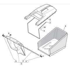 4810 PD - 2008 - 294485043/M08 - Mountfield Rotary Mower Grass Bag Diagram