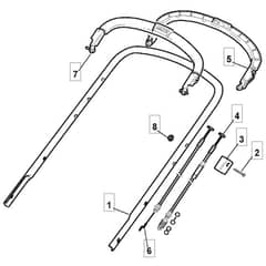 4810 PD BW - 2009 - 294487043/M09 - Mountfield Rotary Mower Upper Handle Diagram