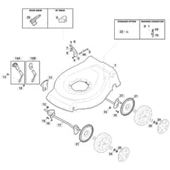 4820 HP - 2014-2022 - 299481123/MTF - Mountfield Rotary Mower Deck Diagram