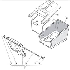 4820 PD - 2012 - 299482123/MTF - Mountfield Rotary Mower Grass Bag Diagram