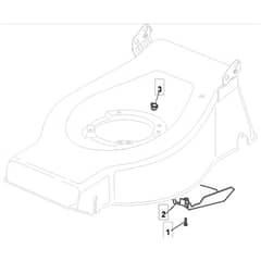 4820 PD BW - 2009 - 294487023/M09 - Mountfield Rotary Mower Belt Protection Diagram