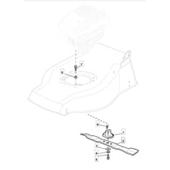 4830 HP - 2009 - 294484033/M09 - Mountfield Rotary Mower Blade Diagram
