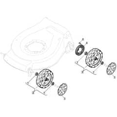 4830 HP - 2021-2022 - 299482238/MTF - Mountfield Rotary Mower Wheels Diagram