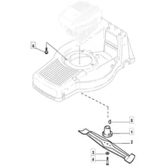 483R_ES - 2007 - 292505543/MOR - Mountfield Rotary Mower Blade Diagram