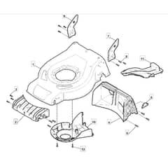 484 WS-B - 2017-2019 - 295496028/AMZ - Mountfield Rotary Mower Deck Diagram
