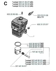 Husqvarna 49 - 2001-Current - Cylinder Piston