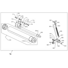 Masport 500 - 019053 - Aug 2010 7353386 - Front Roller Assembly