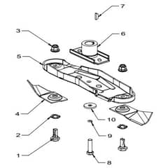 Masport 500AL - 479910 - Sept 2007 > 7074798 - 460mm Quick Cut Blade Assembly