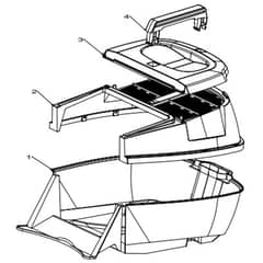 Masport 500AL - 579966 - Dec 2008 > 7178841 - Catcher Assembly Plastic