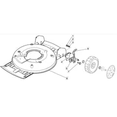 5010 HP - 2008 - 291501043/M08 - Mountfield Rotary Mower Deck Diagram