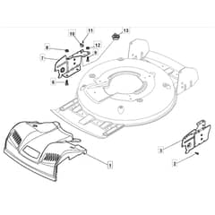 5010 HP - 2008 - 291501043/M08 - Mountfield Rotary Mower Mask Diagram