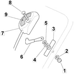 5010 PD SILENT - 2008 - 291552043/M08 - Mountfield Rotary Mower Controls Diagram