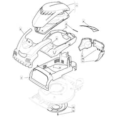 5010 PD SILENT - 2009 - 291552043/M09 - Mountfield Rotary Mower Mask Diagram