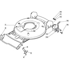 5020 PD - 2008 - 291502043/M08 - Mountfield Rotary Mower Deck Diagram